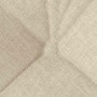 Cojines para asiento 4 pcs Crema 40 x 40 x 12 cm tela