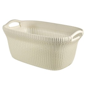 Curver Knit Wäschekorb 40L cremeweiß von Curver, Wäschekörbe - Ref: Foro24-443841, Preis: 33,94 €, Rabatt: %