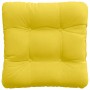 Cojines para asiento 4 pcs Amarillo Claro 40 x 40 x 12 cm tela