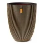 Capi Jarrón elegante Groove negro y dorado 46x58 cm de Capi, Maceteros y jardineras - Ref: Foro24-445495, Precio: 167,77 €, D...
