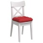 Cojines para asiento 4 pcs Rojo 40 x 40 x 12 cm tela