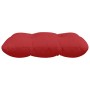 Cojines para asiento 4 pcs Rojo 40 x 40 x 12 cm tela