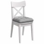 Cojines para asiento 4 pcs Gris Nube 40 x 40 x 12 cm tela