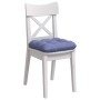 Cojines para asiento 4 pcs Azul jeans 40 x 40 x 12 cm tela