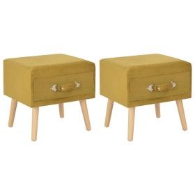 Nachttische 2 Einheiten 40x35x40 cm senffarbener Samt von vidaXL, Nachttische - Ref: Foro24-276383, Preis: 102,11 €, Rabatt: %