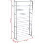 10 Tier Shoe Rack/Shelf by vidaXL, Shoe racks and shoe organizers - Ref: Foro24-60717, Price: 26,52 €, Discount: %