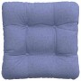 Cojines para asiento 4 pcs Azul jeans 40 x 40 x 12 cm tela