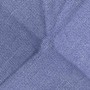 Cojines para asiento 4 pcs Azul jeans 40 x 40 x 12 cm tela