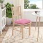Cojines para asiento 4 pcs Rosa 40 x 40 x 12 cm tela