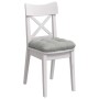 Cojines para asiento 4 pcs Gris Claro 40 x 40 cm