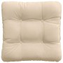 Cojines para asiento 4 pcs Crema 40 x 40 cm Tela de microfibra