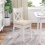 Cojines para asiento 4 pcs Beige 40 x 40 cm Tela de microfibra