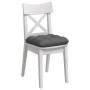 Cojines para asiento 4 pcs Gris oscuro 45 x 45 x 12 cm tela