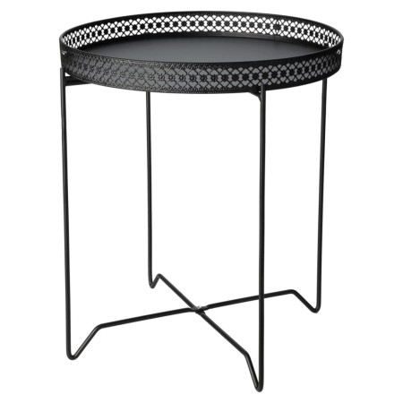 H&S Collection Black Round Side Table by H&S Collection, Side tables - Ref: Foro24-445864, Price: 35,76 €, Discount: %