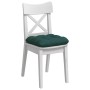 Cojines para asiento 4 pcs Verde oscuro 45 x 45 x 12 cm tela