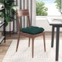 Cojines para asiento 4 pcs Verde oscuro 45 x 45 x 12 cm tela