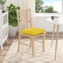 Cojines para asiento 4 pcs Amarillo Claro 45 x 45 x 12 cm tela