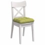 Cojines para asiento 4 pcs Verde claro 45 x 45 x 12 cm tela