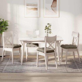 Cojines para asiento 4 pcs Taupé 45 x 45 cm Tela de microfibra en Cojines para sillas y sofás | Comprar online en Foro24