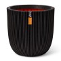 Capi Groove Blumentopf schwarz 35x34 cm von Capi, Töpfe und Pflanzgefäße - Ref: Foro24-445488, Preis: 63,69 €, Rabatt: %