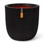 Capi Groove Blumentopf schwarz 35x34 cm von Capi, Töpfe und Pflanzgefäße - Ref: Foro24-445488, Preis: 63,78 €, Rabatt: %