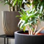 Capi Groove Blumentopf schwarz 35x34 cm von Capi, Töpfe und Pflanzgefäße - Ref: Foro24-445488, Preis: 63,69 €, Rabatt: %