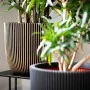 Capi Groove Blumentopf schwarz 35x34 cm von Capi, Töpfe und Pflanzgefäße - Ref: Foro24-445488, Preis: 63,78 €, Rabatt: %