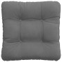 Cojines para asiento 4 pcs Gris oscuro 45 x 45 cm