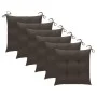 Garden chairs 6 units solid teak wood with cushions by vidaXL, Garden chairs - Ref: Foro24-3073138, Price: 669,25 €, Discount: %