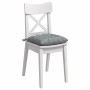 Cojines para asiento 2 pcs Gris Claro 40 x 40 x 6 cm tela