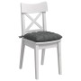 Cojines para asiento 2 pcs Gris oscuro 40 x 40 x 6 cm tela