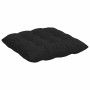 Cojines para asiento 2 pcs Negro 40 x 40 x 6 cm tela