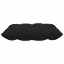 Cojines para asiento 2 pcs Negro 40 x 40 x 6 cm tela