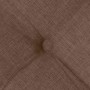 Cojines para asiento 2 pcs Marrón 40 x 40 x 6 cm tela