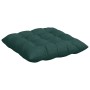 Cojines para asiento 2 pcs Verde oscuro 40 x 40 x 6 cm tela