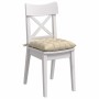 Cojines para asiento 2 pcs Crema 40 x 40 x 6 cm tela