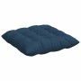 Cojines para asiento 2 pcs Azul 40 x 40 x 6 cm tela