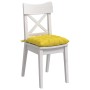 Cojines para asiento 2 pcs Amarillo Claro 40 x 40 x 6 cm tela