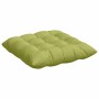 Cojines para asiento 2 pcs Verde claro 40 x 40 x 6 cm tela