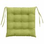 Cojines para asiento 2 pcs Verde claro 40 x 40 x 6 cm tela