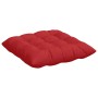Cojines para asiento 2 pcs Rojo 40 x 40 x 6 cm tela