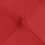 Cojines para asiento 2 pcs Rojo 40 x 40 x 6 cm tela
