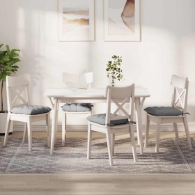 Cojines para asiento 2 pcs Gris Nube 40 x 40 x 6 cm tela en Cojines para sillas y sofás | Comprar online en Foro24