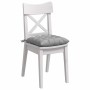 Cojines para asiento 2 pcs Gris Nube 40 x 40 x 6 cm tela