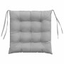 Cojines para asiento 2 pcs Gris Nube 40 x 40 x 6 cm tela