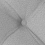 Cojines para asiento 2 pcs Gris Nube 40 x 40 x 6 cm tela