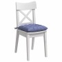 Cojines para asiento 2 pcs Azul jeans 40 x 40 x 6 cm tela