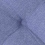 Cojines para asiento 2 pcs Azul jeans 40 x 40 x 6 cm tela