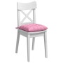 Cojines para asiento 2 pcs Rosa 40 x 40 x 6 cm tela