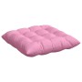 Cojines para asiento 2 pcs Rosa 40 x 40 x 6 cm tela